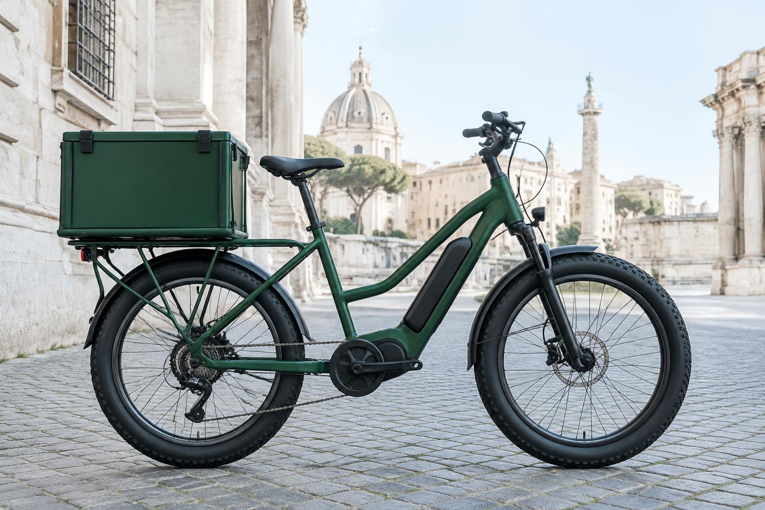 E-bike con vano di carico, immagine illustrativa